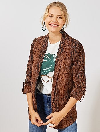 Chaqueta con estampado animal - Kiabi