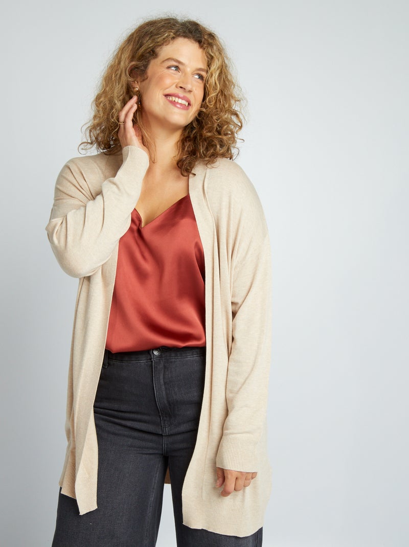 Chaqueta con faldones BEIGE - Kiabi