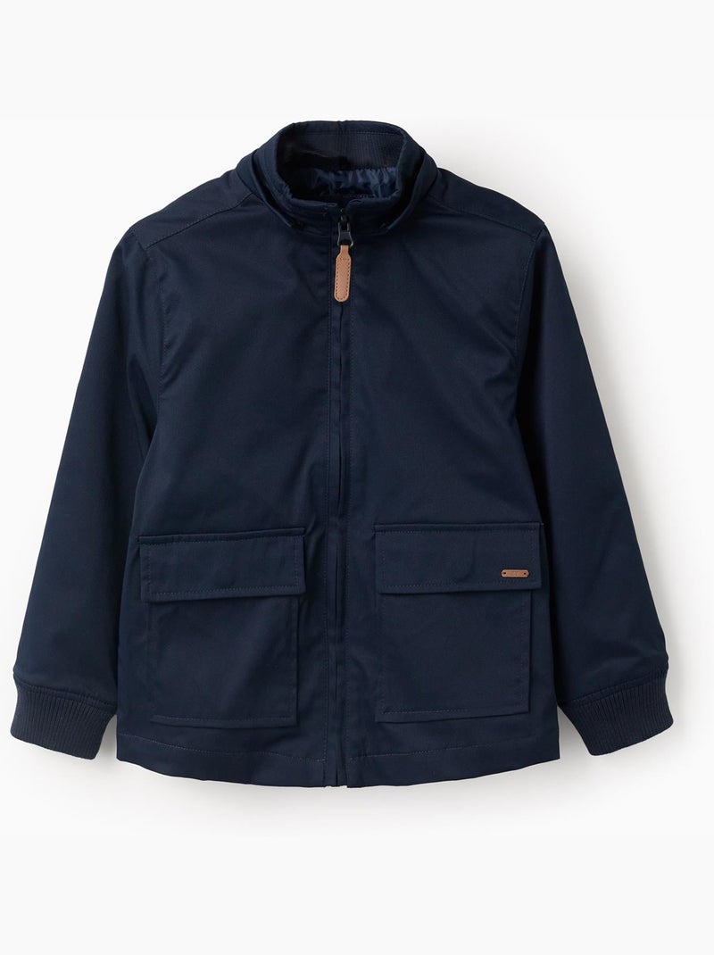 Chaqueta con forro y capucha desmontable Azul Azul - Kiabi