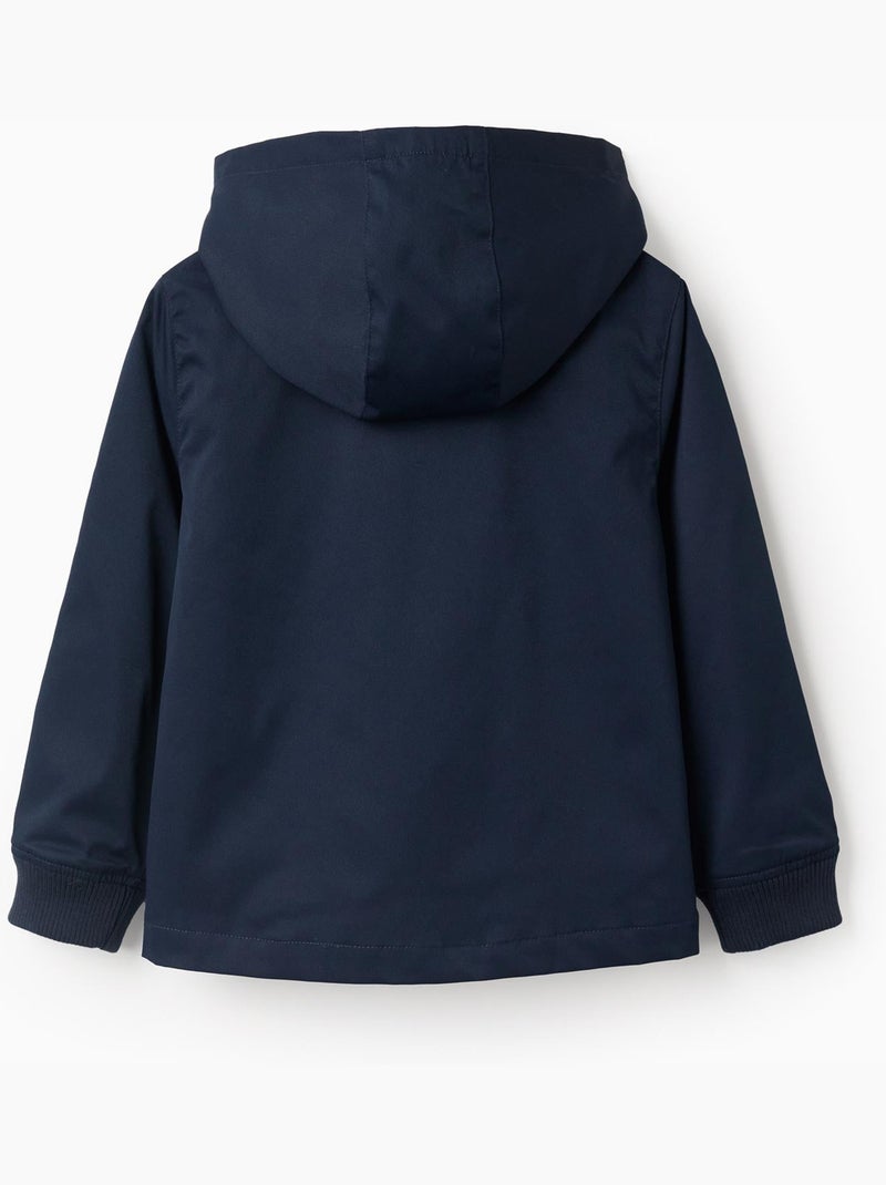 Chaqueta con forro y capucha desmontable Azul Azul - Kiabi