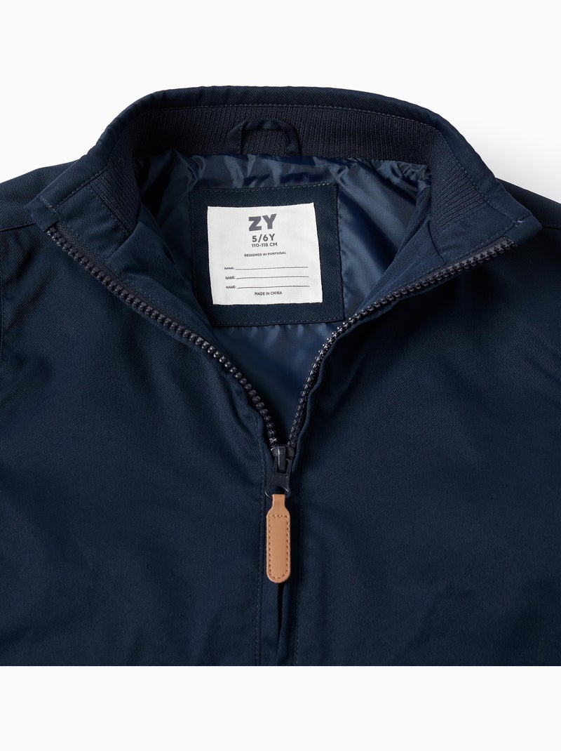 Chaqueta con forro y capucha desmontable Azul Azul - Kiabi