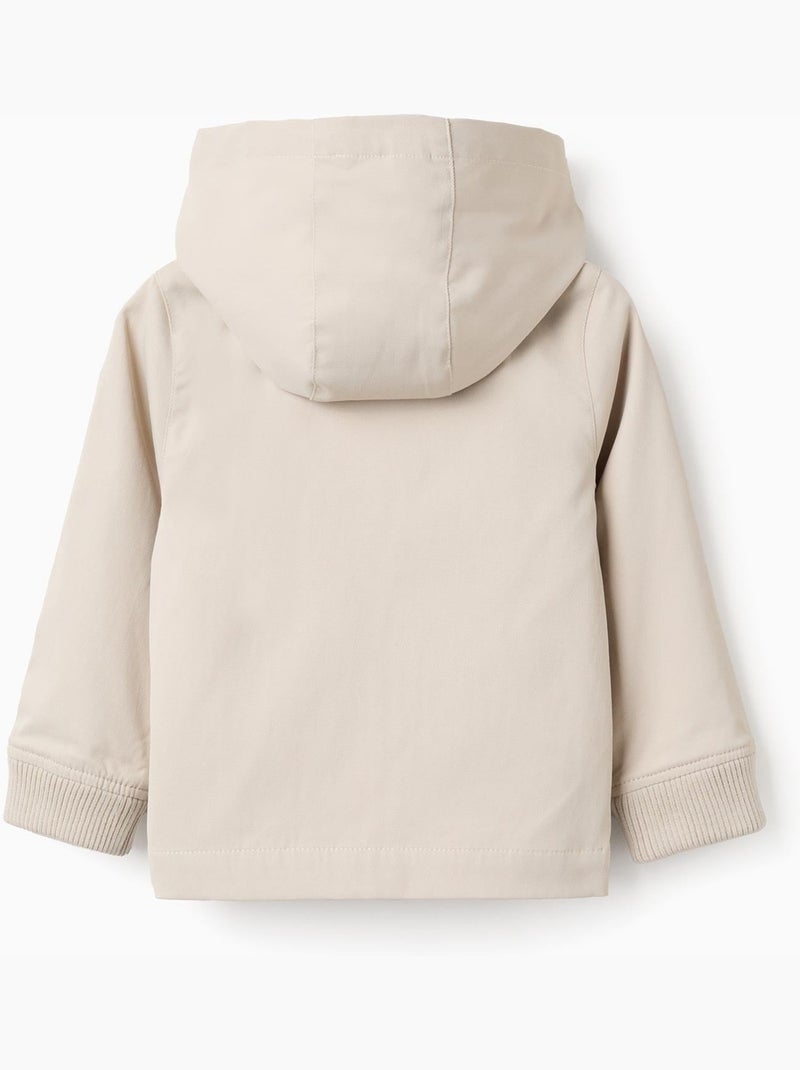 Chaqueta con forro y capucha desmontable Beige claro - Kiabi
