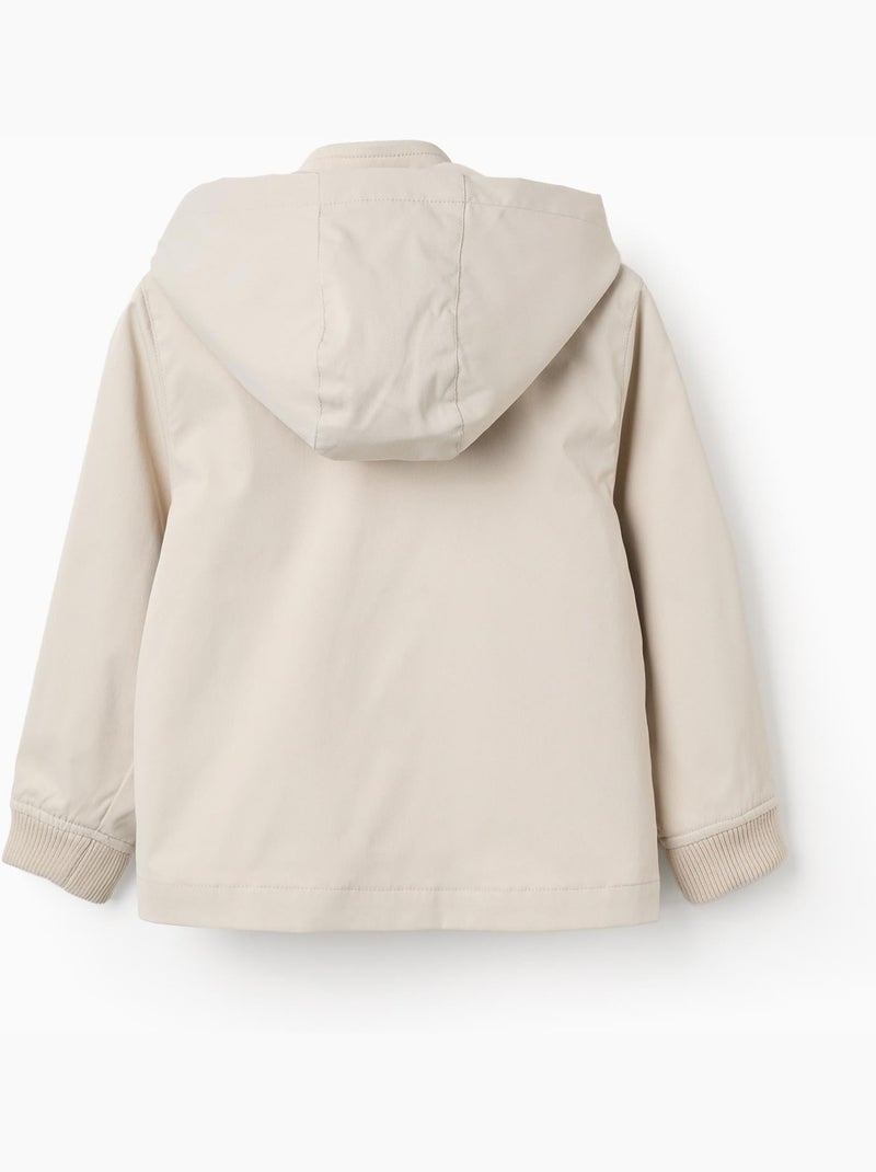 Chaqueta con forro y capucha desmontable Beige claro - Kiabi