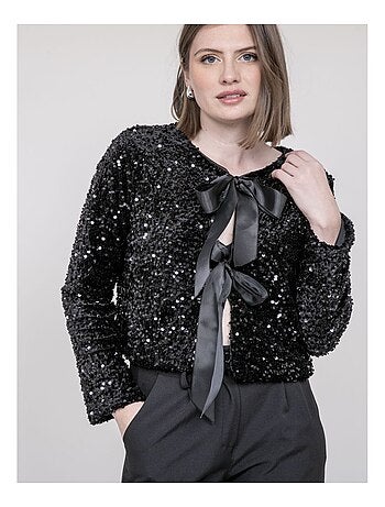 Chaqueta con lentejuelas UCHADA
