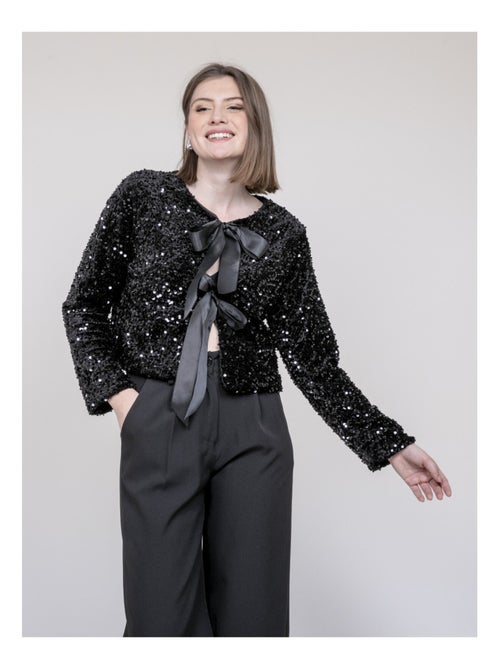 Chaqueta con lentejuelas UCHADA - Kiabi Chaqueta con lentejuelas UCHADA - Kiabi