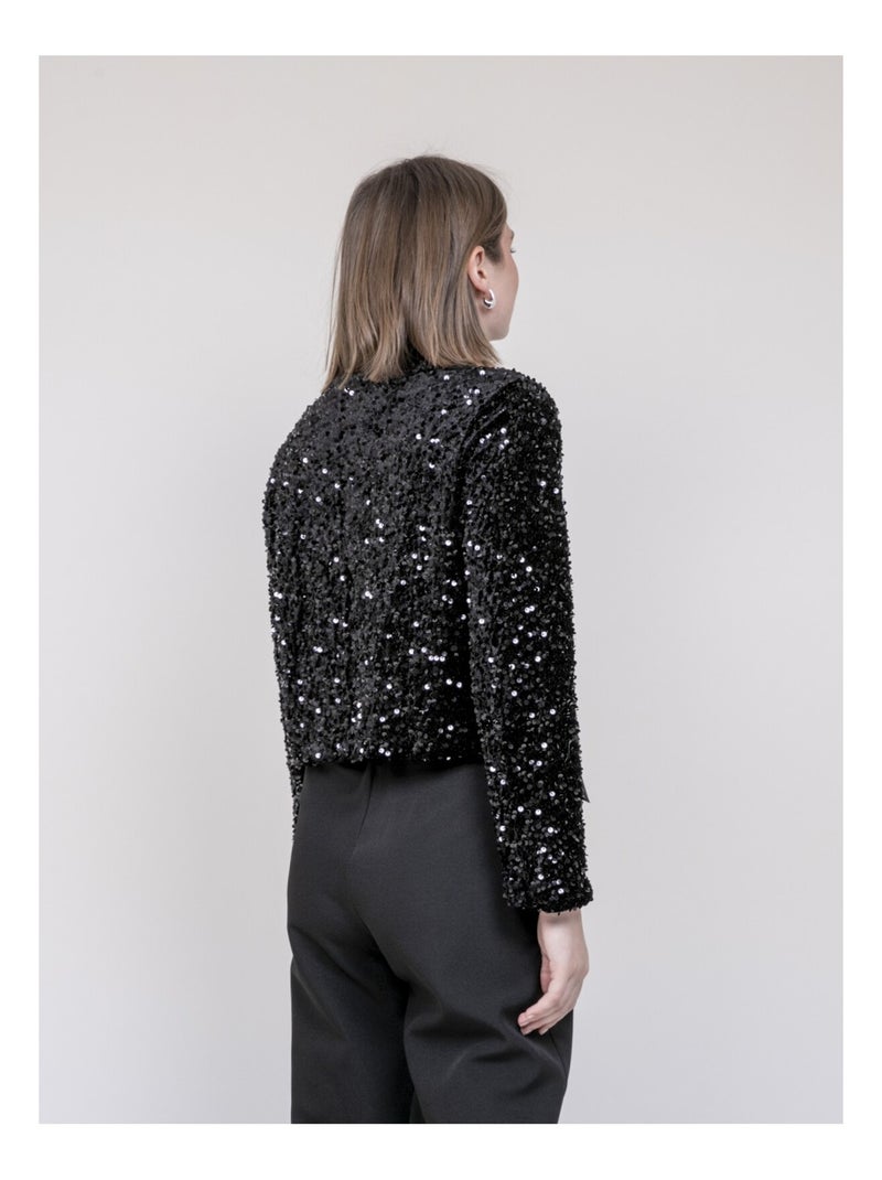 Chaqueta con lentejuelas UCHADA Negro - Kiabi