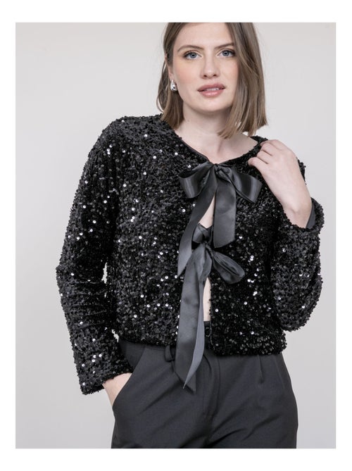 Chaqueta con lentejuelas UCHADA - Kiabi Chaqueta con lentejuelas UCHADA - Kiabi