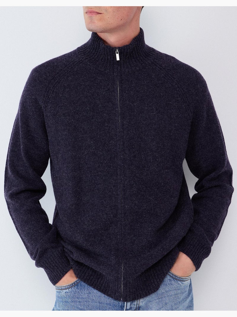 Chaqueta con mezcla de lana, mo fashion Azul - Kiabi