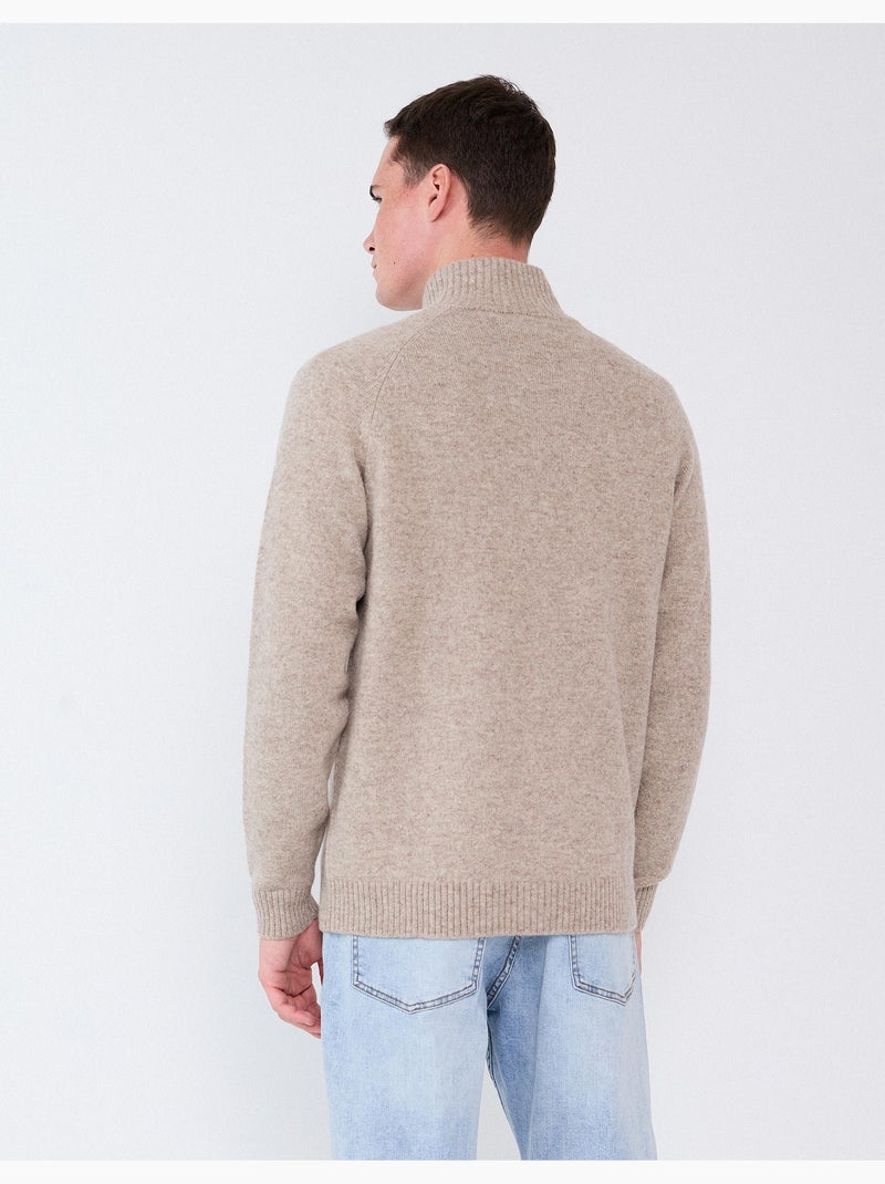 Chaqueta con mezcla de lana, mo fashion Beige - Kiabi