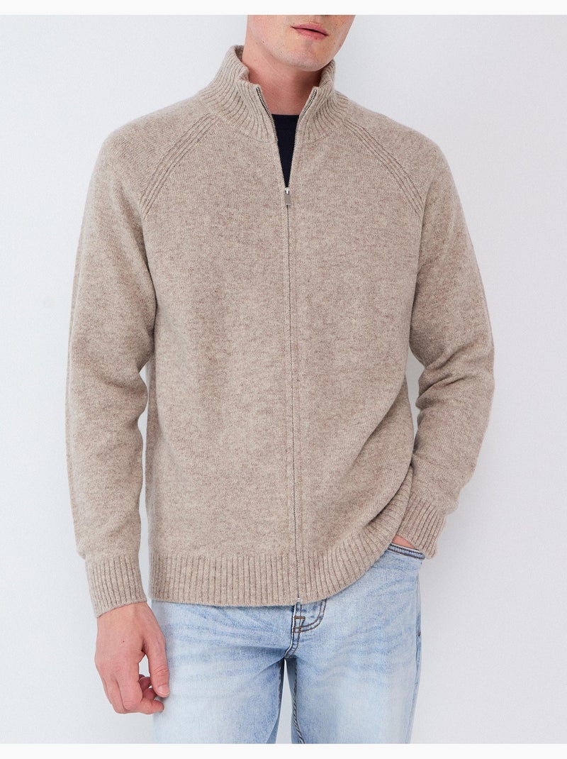 Chaqueta con mezcla de lana, mo fashion Beige - Kiabi
