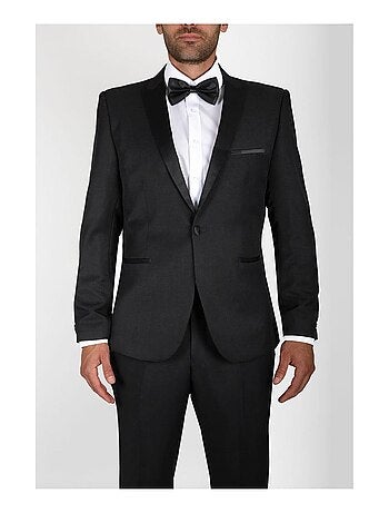 Chaqueta con solapas de raso Kebello