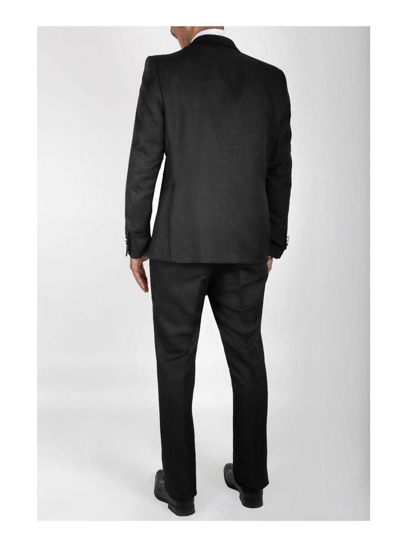 Chaqueta con solapas de raso Kebello Negro Negro - Kiabi
