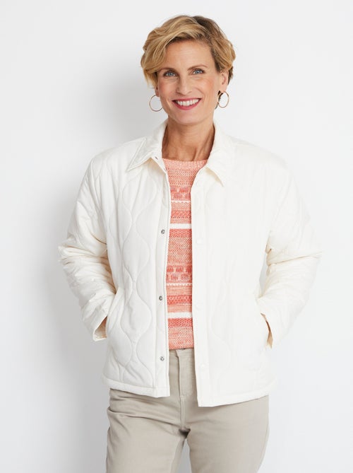 Chaqueta corta acolchada con botones automáticos - AFIBEL - Kiabi