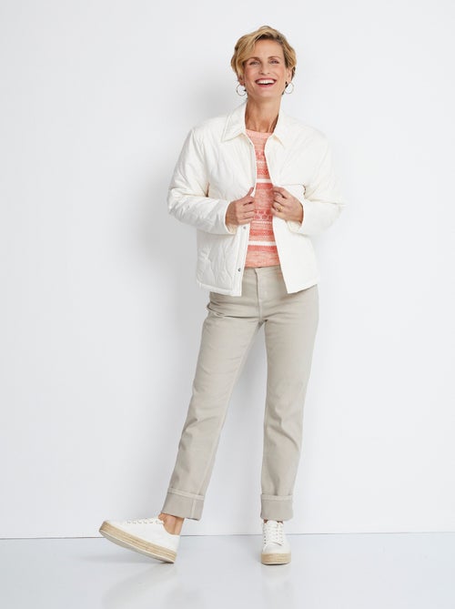 Chaqueta corta acolchada con botones automáticos - AFIBEL - Kiabi