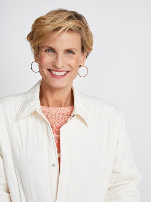 Chaqueta corta acolchada con botones automáticos - AFIBEL - Kiabi