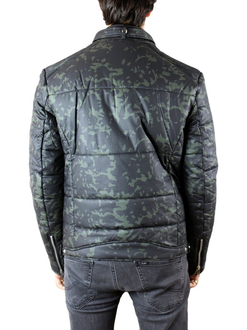 Chaqueta corta acolchada con cuello alto Kebello Caqui - Kiabi