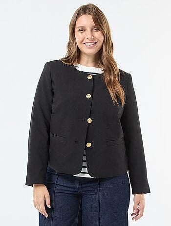 Chaqueta corta con botones retro