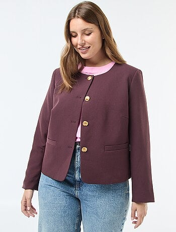 Chaqueta corta con botones retro