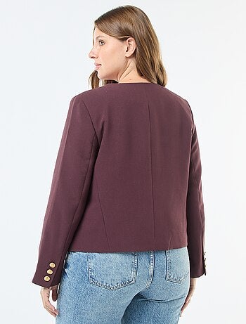Chaqueta corta con botones retro