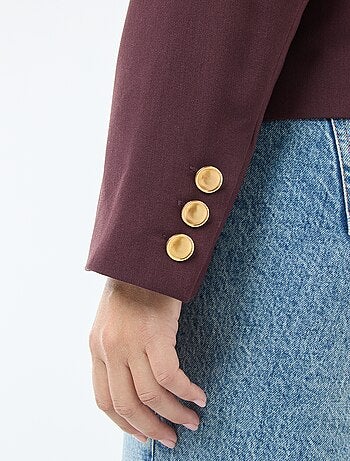 Chaqueta corta con botones retro