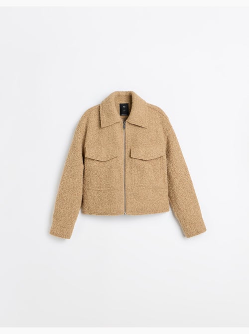 Chaqueta corta con efecto bouclé, mo fashion - Kiabi