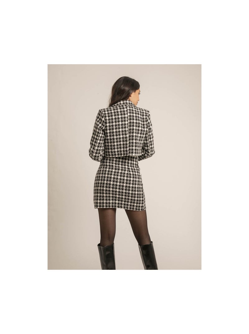 Chaqueta corta con motivos USMALIA Negro - Kiabi