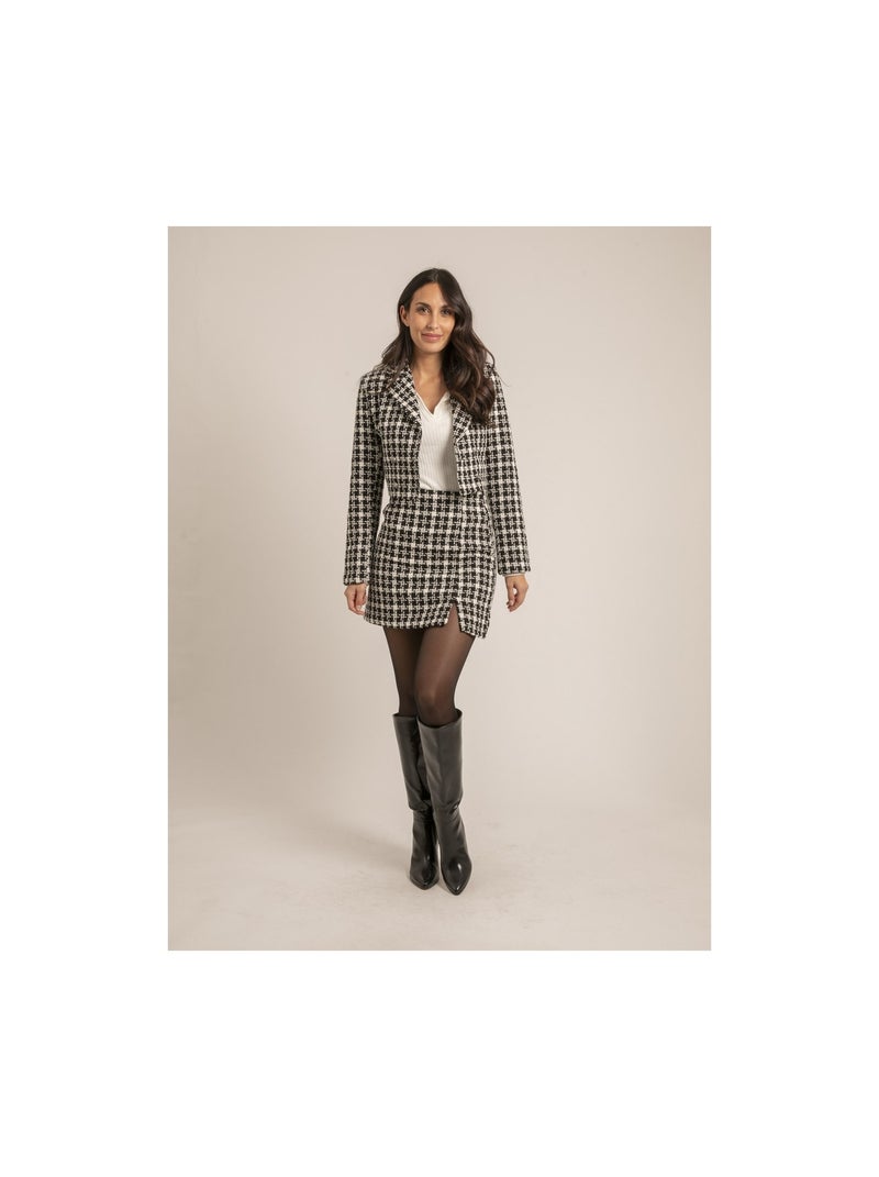 Chaqueta corta con motivos USMALIA Negro - Kiabi