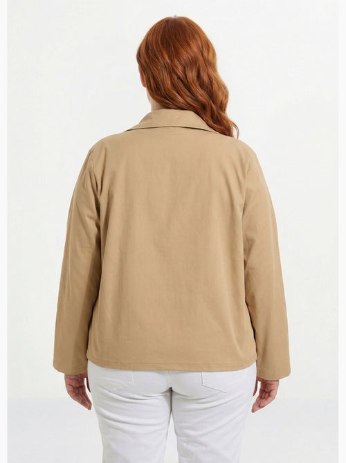 Chaqueta corta de algodón, cuello Peter Pan - AFIBEL - Kiabi