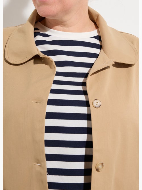 Chaqueta corta de algodón, cuello Peter Pan - AFIBEL - Kiabi