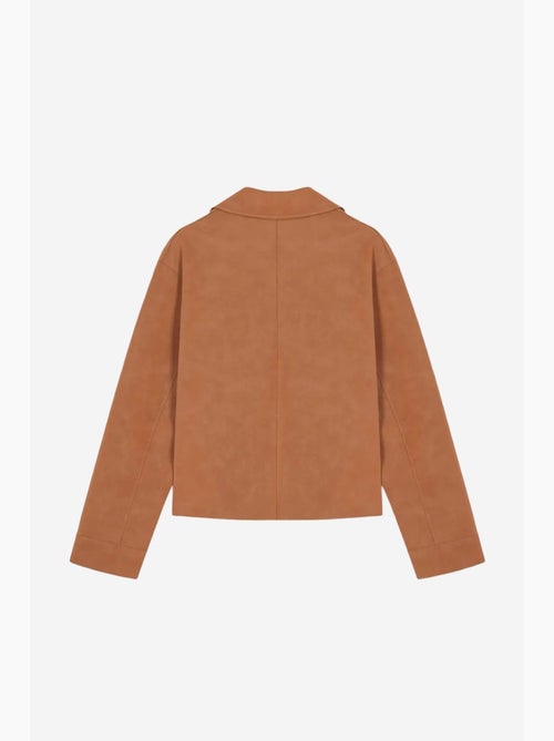 Chaqueta corta de ante sintético para mujer dilvin - Kiabi Chaqueta corta de ante sintético para mujer dilvin - Kiabi