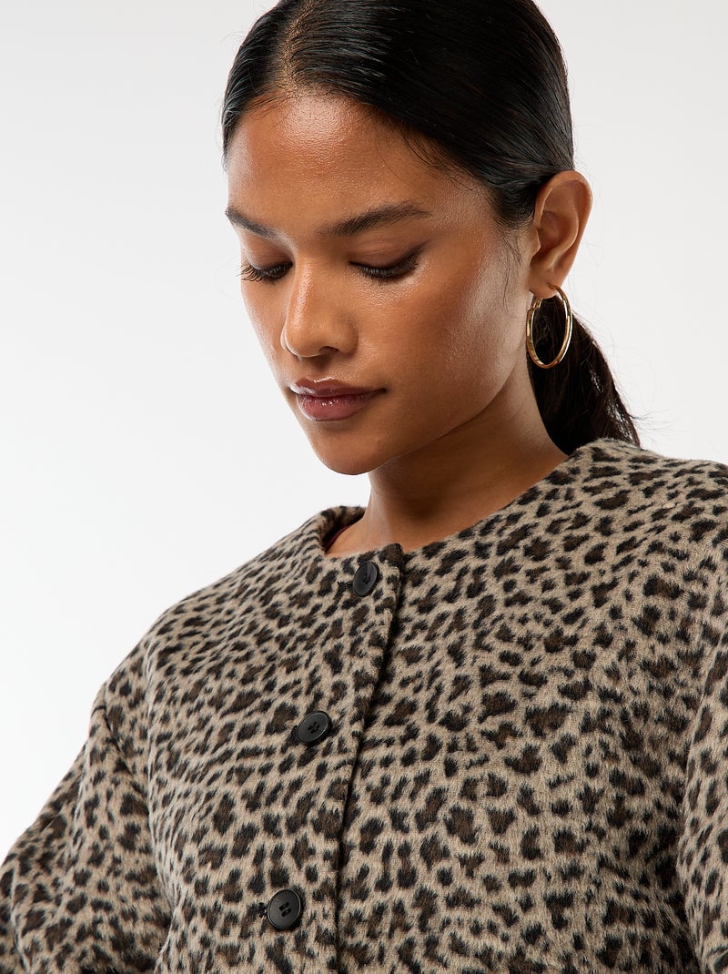 Chaqueta corta de botones 'JDY' Beige - Kiabi