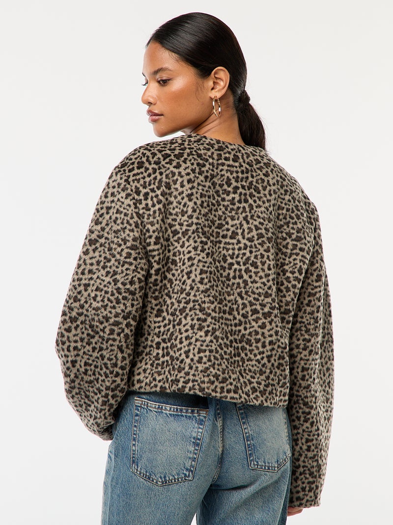 Chaqueta corta de botones 'JDY' Beige - Kiabi