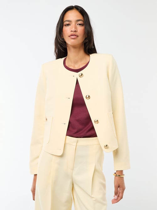 Chaqueta corta de ceremonia lisa - Kiabi