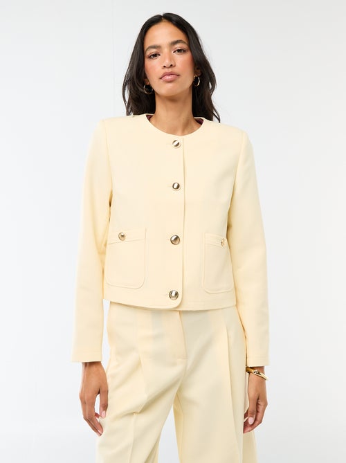 Chaqueta corta de ceremonia lisa - Kiabi