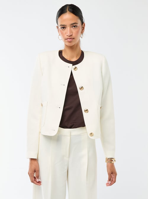 Chaqueta corta de ceremonia lisa - Kiabi