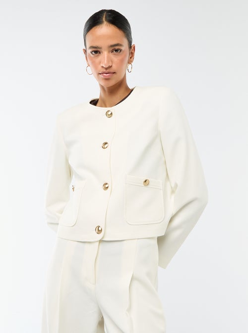 Chaqueta corta de ceremonia lisa - Kiabi