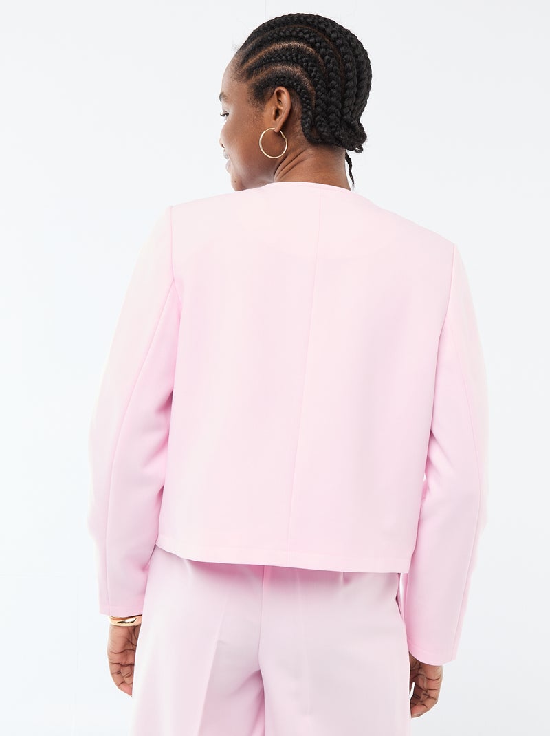 Chaqueta corta de ceremonia lisa Rosa - Kiabi