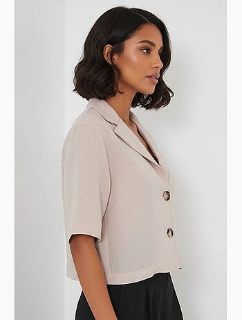 Chaqueta corta de lino bdart