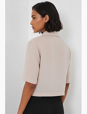 Chaqueta corta de lino bdart