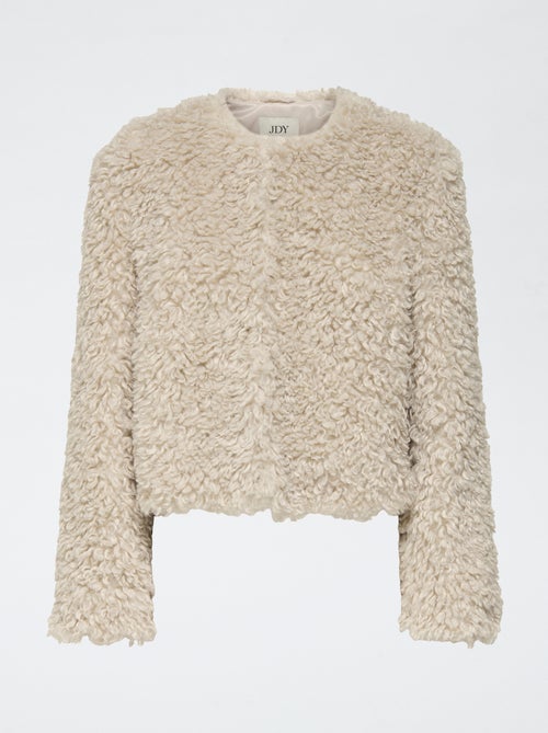 Chaqueta corta de pelo sintético 'JDY' - Kiabi