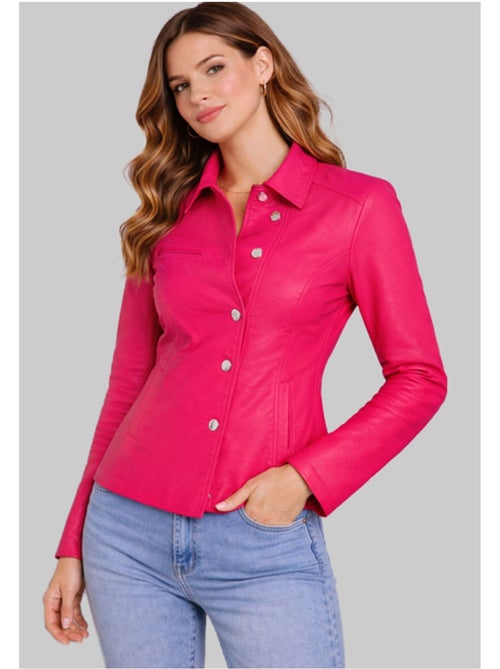 Chaqueta corta de polipiel Kebello - Kiabi