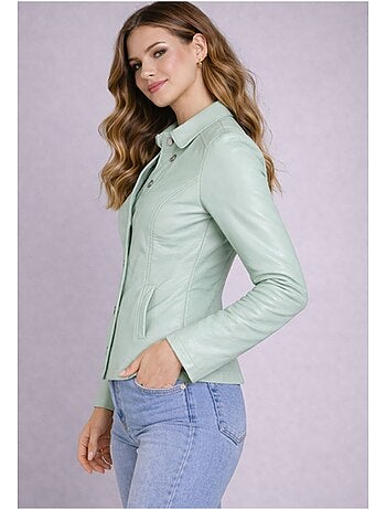 Chaqueta corta de polipiel Kebello