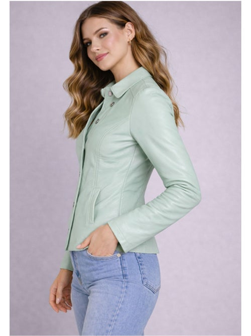 Chaqueta corta de polipiel Kebello - Kiabi