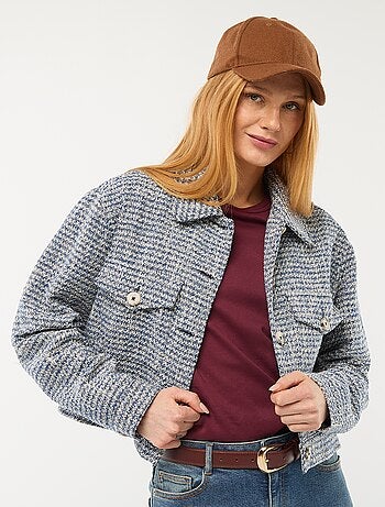 Chaqueta corta de tweed