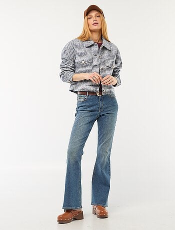 Chaqueta corta de tweed