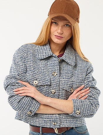 Chaqueta corta de tweed