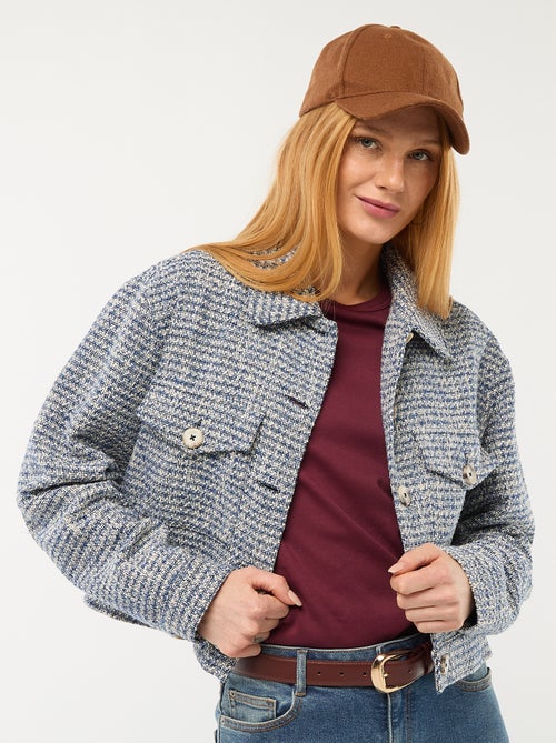 Chaqueta corta de tweed - Kiabi
