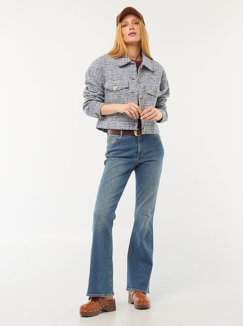 Chaqueta corta de tweed - Kiabi