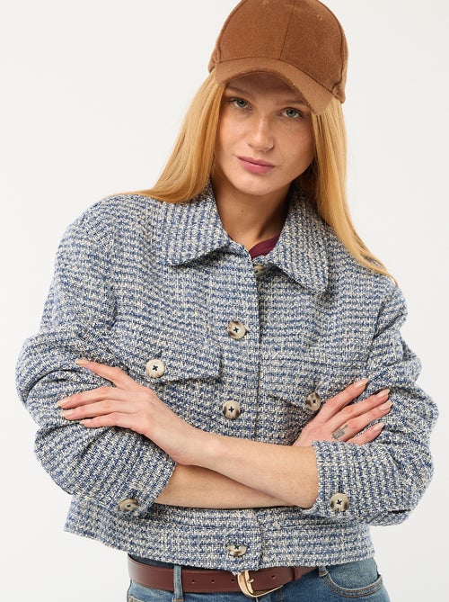 Chaqueta corta de tweed - Kiabi