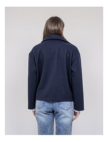 Chaqueta corta efecto lana UPARLIE